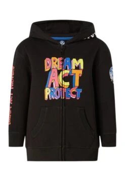 North Sails With Slogan - Sweater Met Rits - Black -Modex Winkel 664529c7490e49289f2b0c9bcd2eae01