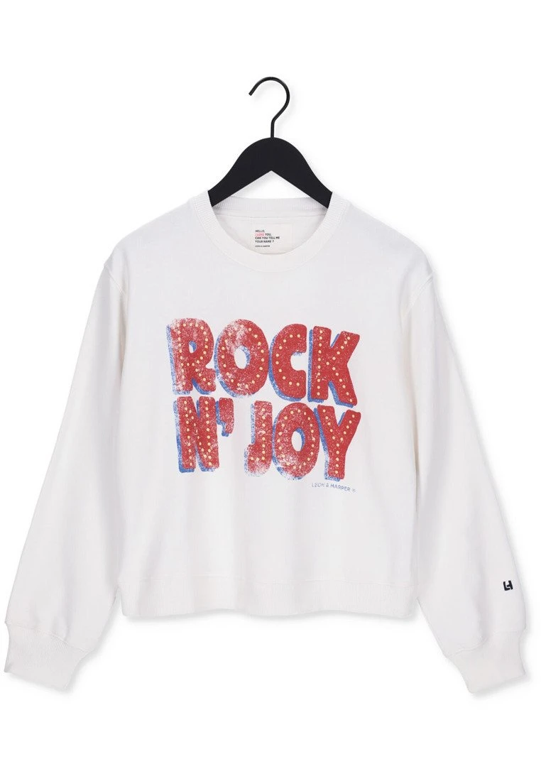 LEON & HARPER Sortie Jc55 Neon - Sweater - Wit 4 LEON & HARPER Sortie Jc55 Neon - Sweater - Wit - Afbeelding 4