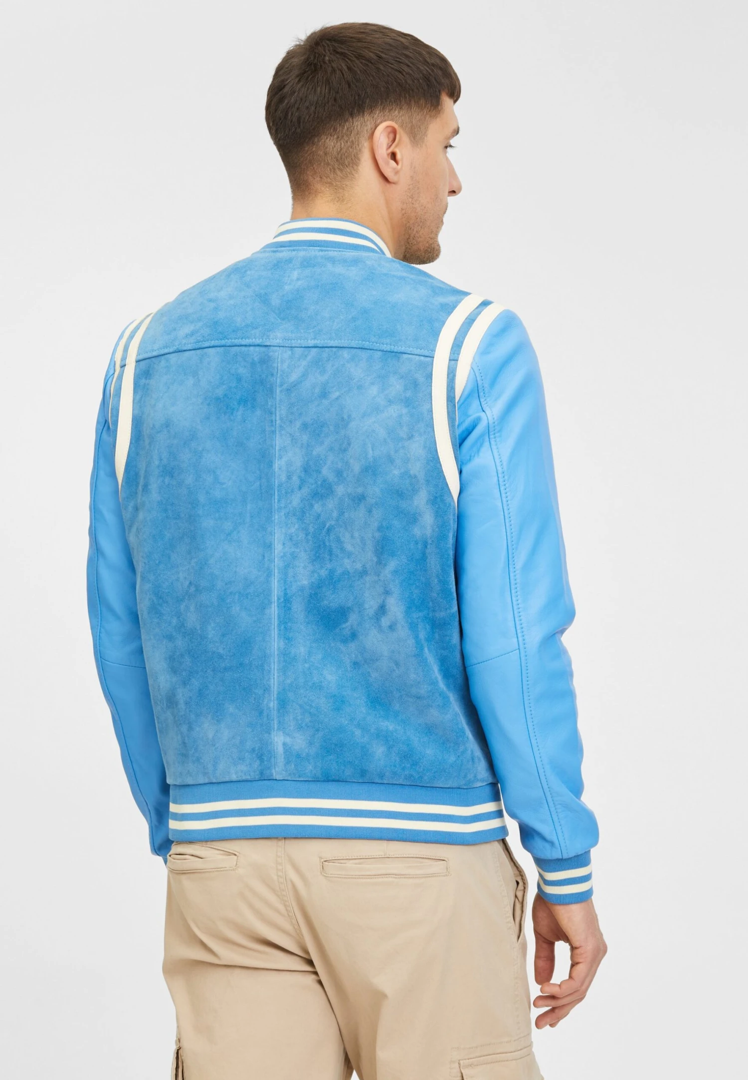 Goosecraft Gc Melrose - Leren Jas - Blaugrau 3 Goosecraft Gc Melrose - Leren Jas - Blaugrau - Afbeelding 3