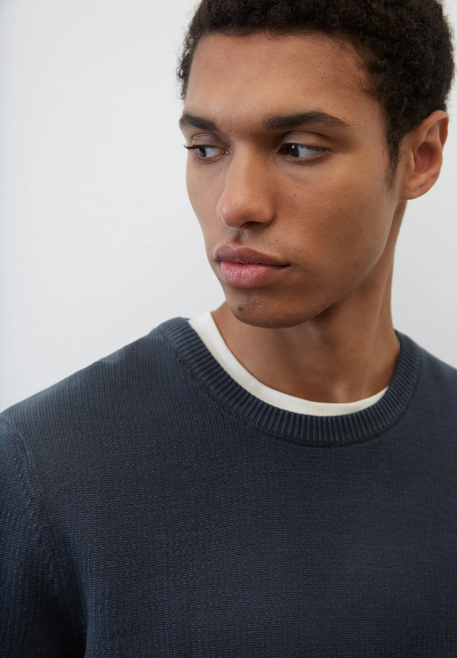 Marc O'Polo Rundhals Regular- Trui - Dark Navy 3 Marc O'Polo Rundhals Regular- Trui - Dark Navy - Afbeelding 3