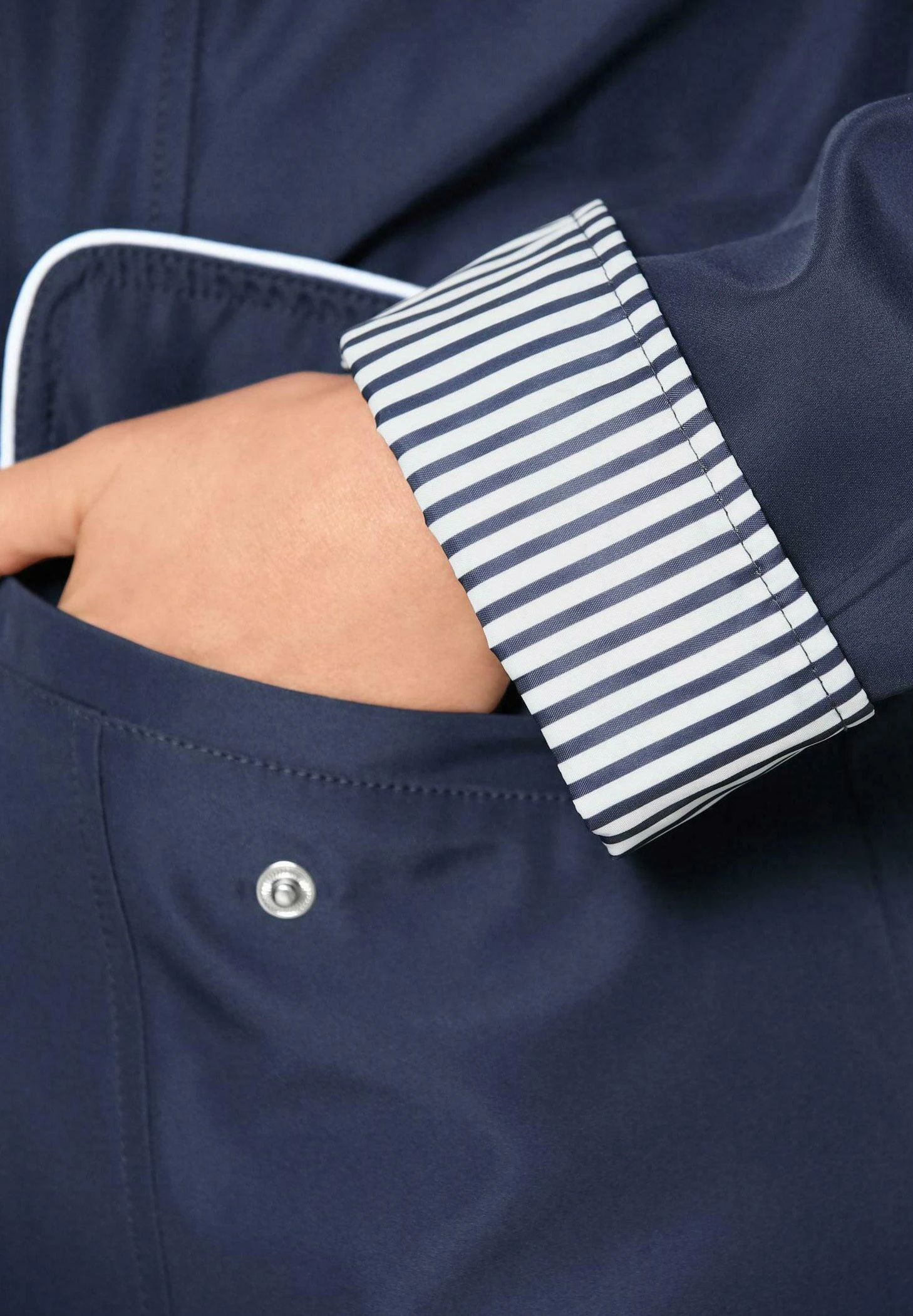 GOLDNER Winterjas - Blue / White 2 GOLDNER Winterjas - Blue / White - Afbeelding 2