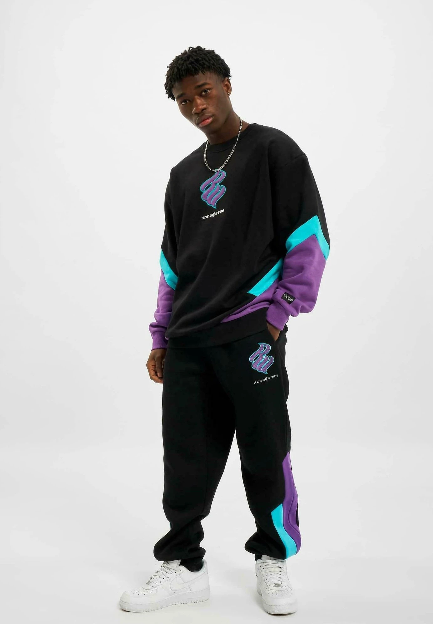 ROCAWEAR Foresthills - Sweater - Black/Purple 2 ROCAWEAR Foresthills - Sweater - Black/Purple - Afbeelding 2
