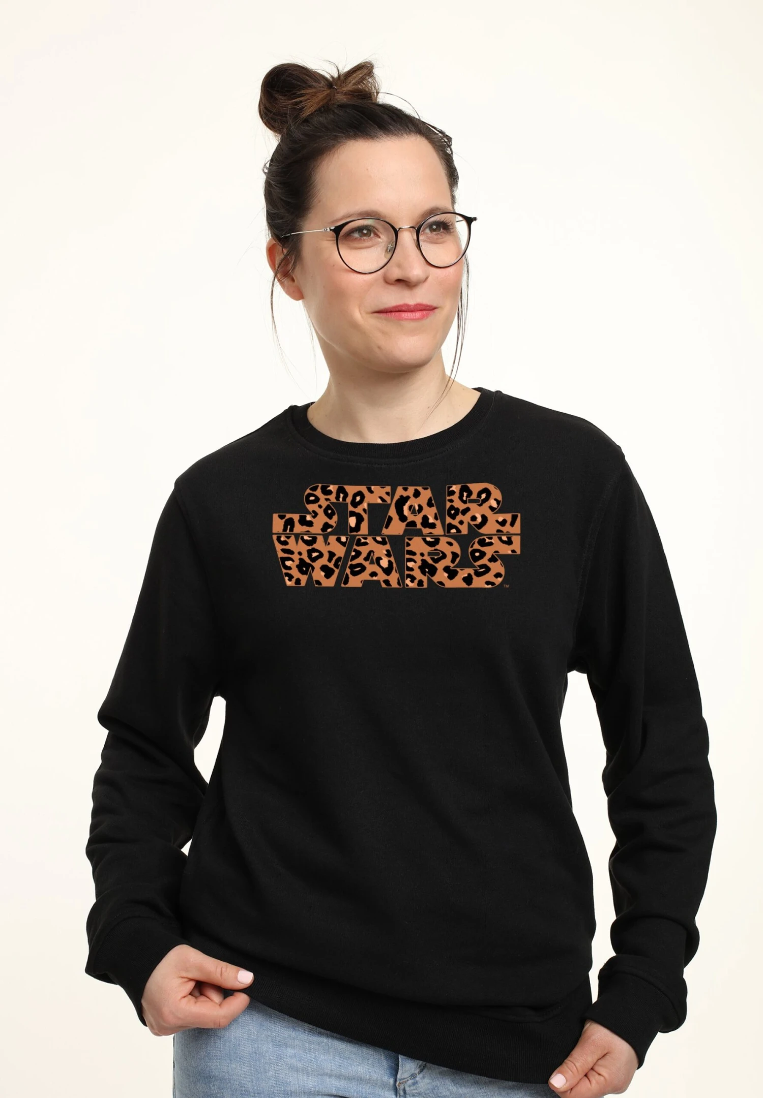 Star Wars: Classic Star Wars Logo Cheetah Fill - Sweater - Black 3 Star Wars: Classic Star Wars Logo Cheetah Fill - Sweater - Black - Afbeelding 3