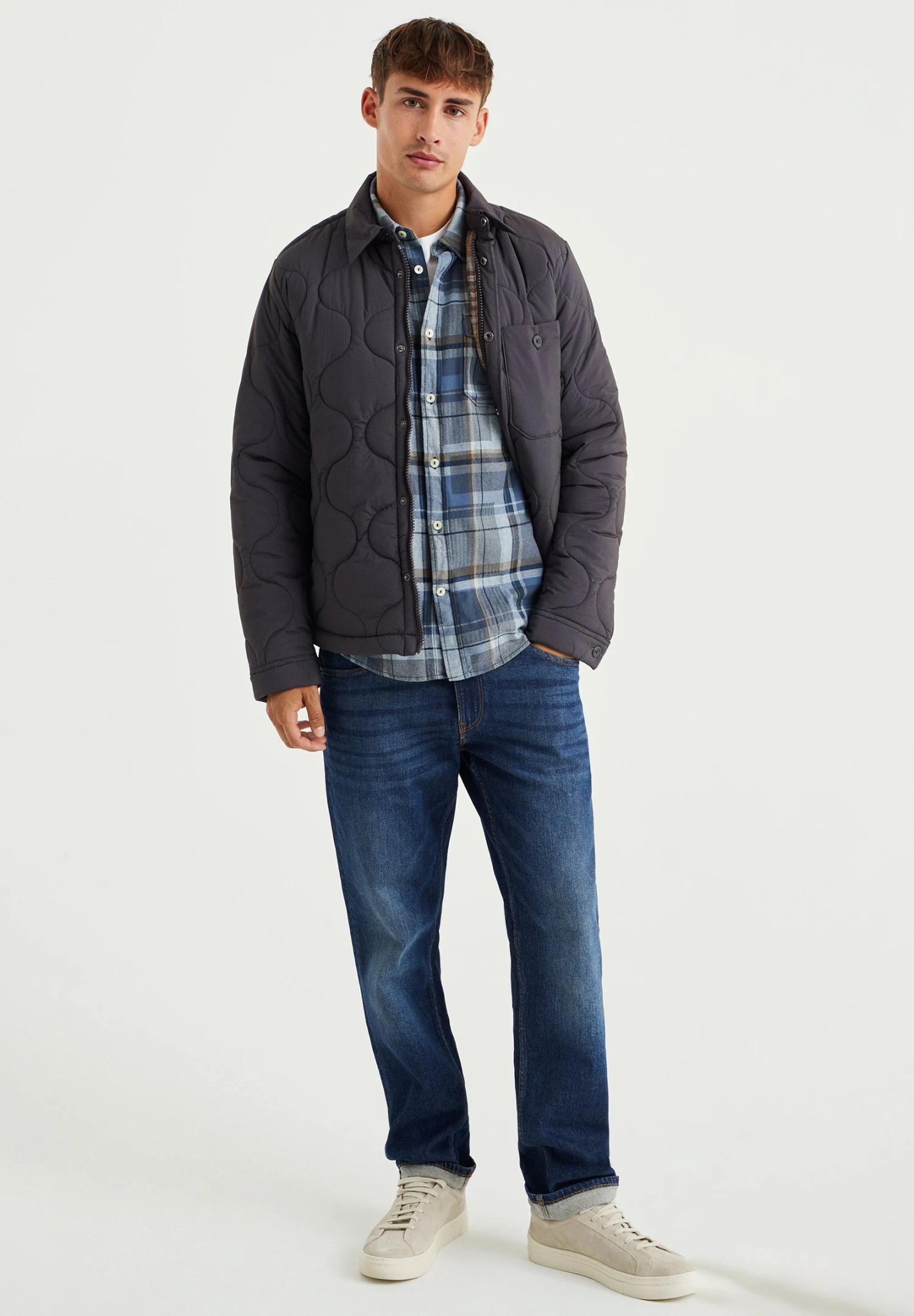 WE FASHION Met Dessin - Winterjas - Grey 2 WE FASHION Met Dessin - Winterjas - Grey - Afbeelding 2