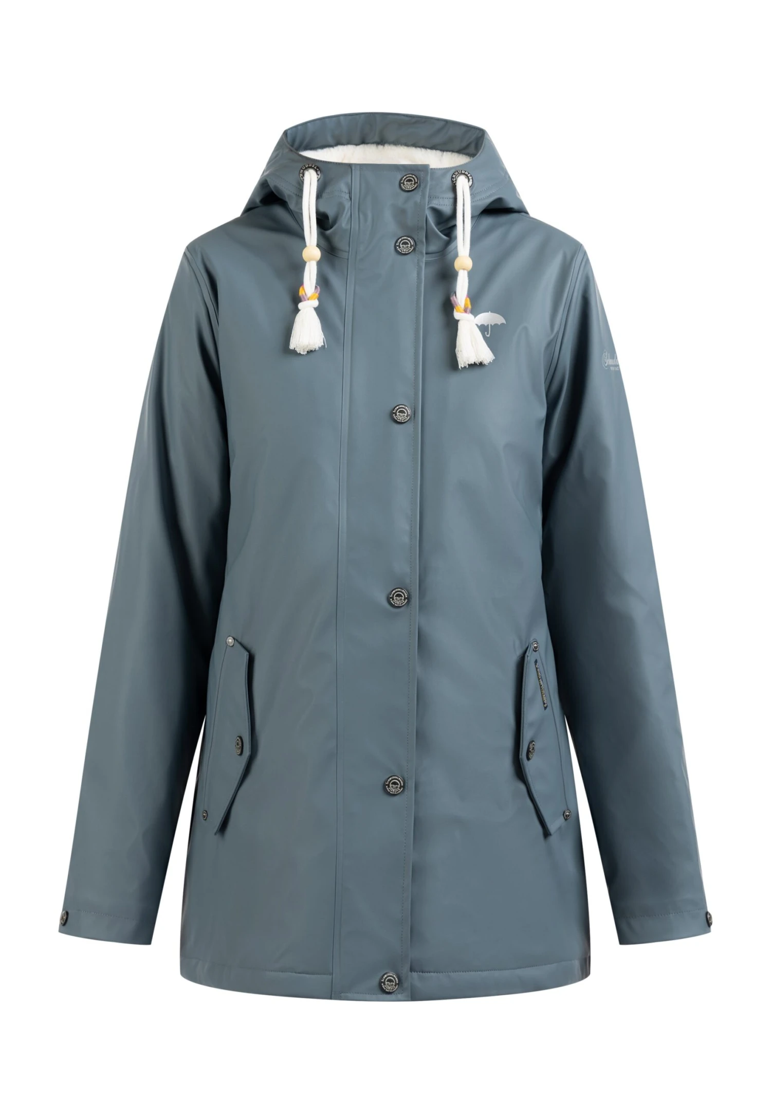 Schmuddelwedda Mit Webpelzfutter Keyti - Winterjas - Blaugrau 5 Schmuddelwedda Mit Webpelzfutter Keyti - Winterjas - Blaugrau - Afbeelding 5