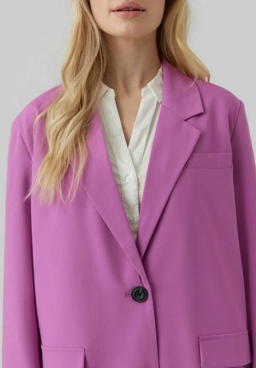Vero Moda Halflange Jas - Radiant Orchid 4 Vero Moda Halflange Jas - Radiant Orchid - Afbeelding 4