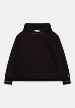 Calvin Klein Jeans Intarsia Logo Hoodie - Sweater -Black