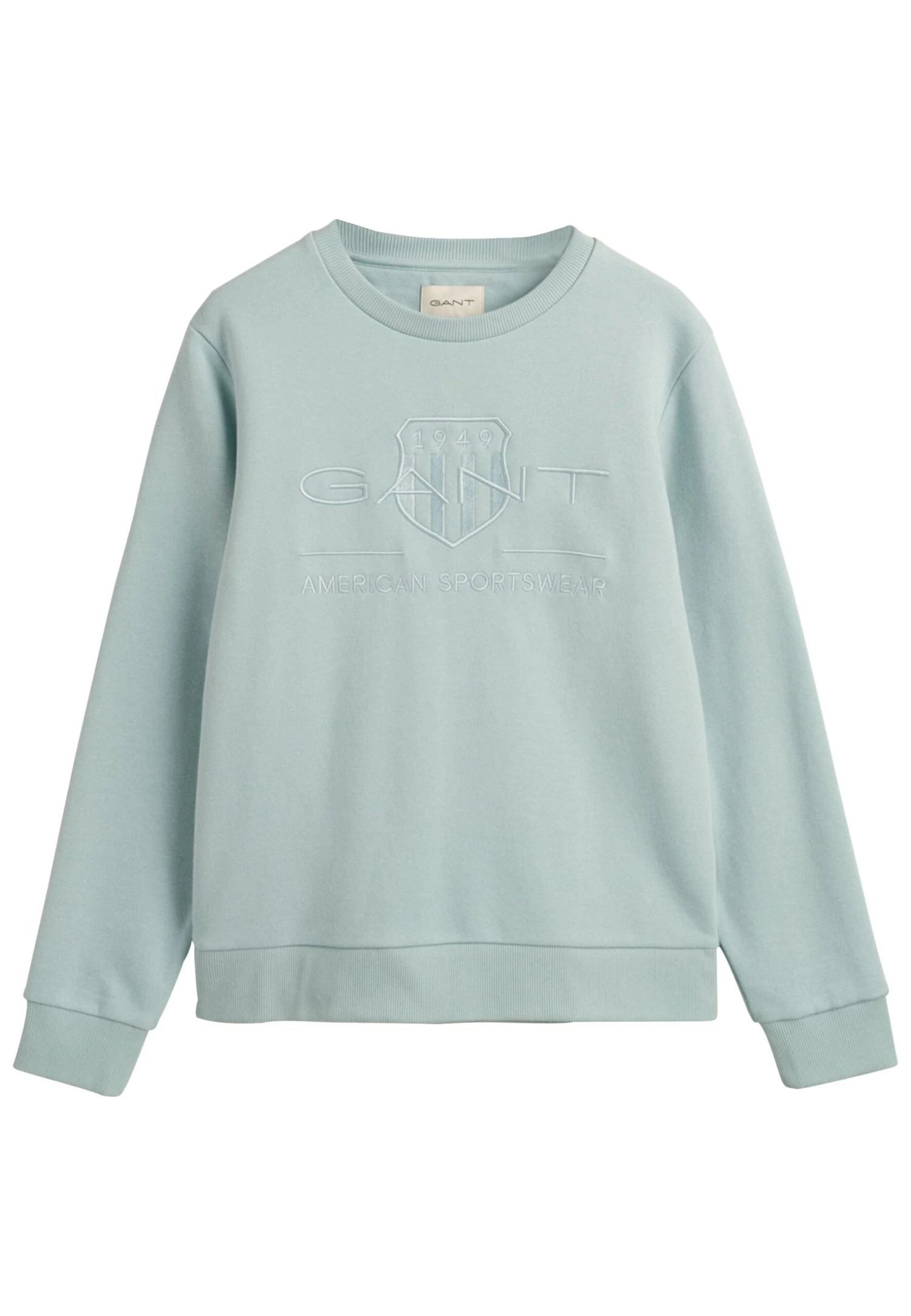 Gant Tonal Archive Shield - Sweater - Dusty Turquoise 5 Gant Tonal Archive Shield - Sweater - Dusty Turquoise - Afbeelding 5