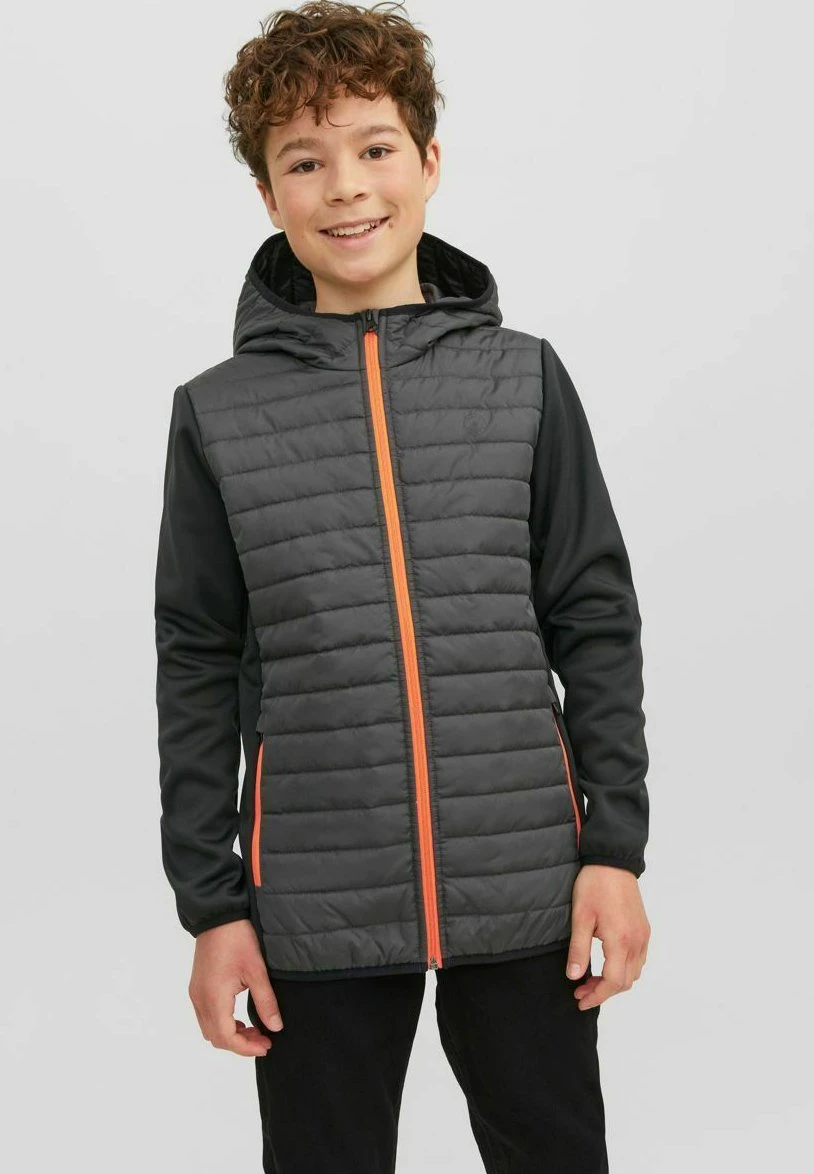 Jack & Jones Junior Quilted Noos- Winterjas - Asphalt 2 Jack & Jones Junior Quilted Noos- Winterjas - Asphalt - Afbeelding 2