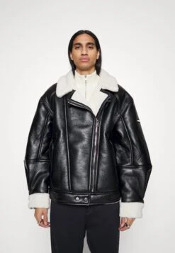 AvonAviator Jacket Unisex - Imitatieleren Jas - Black