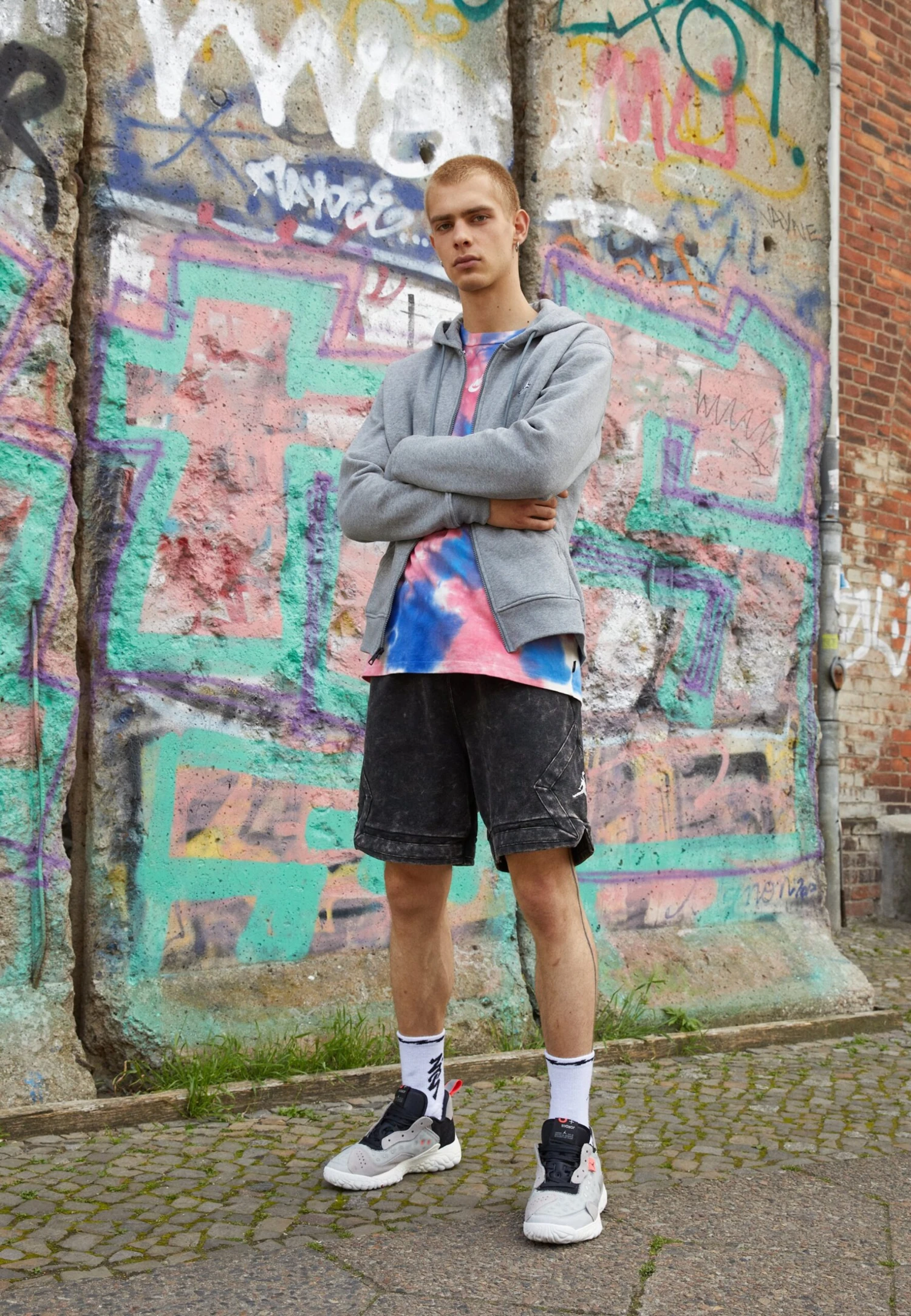 Jordan Hoodie - Sweater Met Rits - Carbon Heather 1 Jordan Hoodie - Sweater Met Rits - Carbon Heather