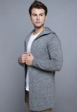 Carisma Lang Mit Kapuze Und Praktischen Seitentaschen - Vest - Grau -Modex Winkel 78e48f1b744346818a0a793519b66165