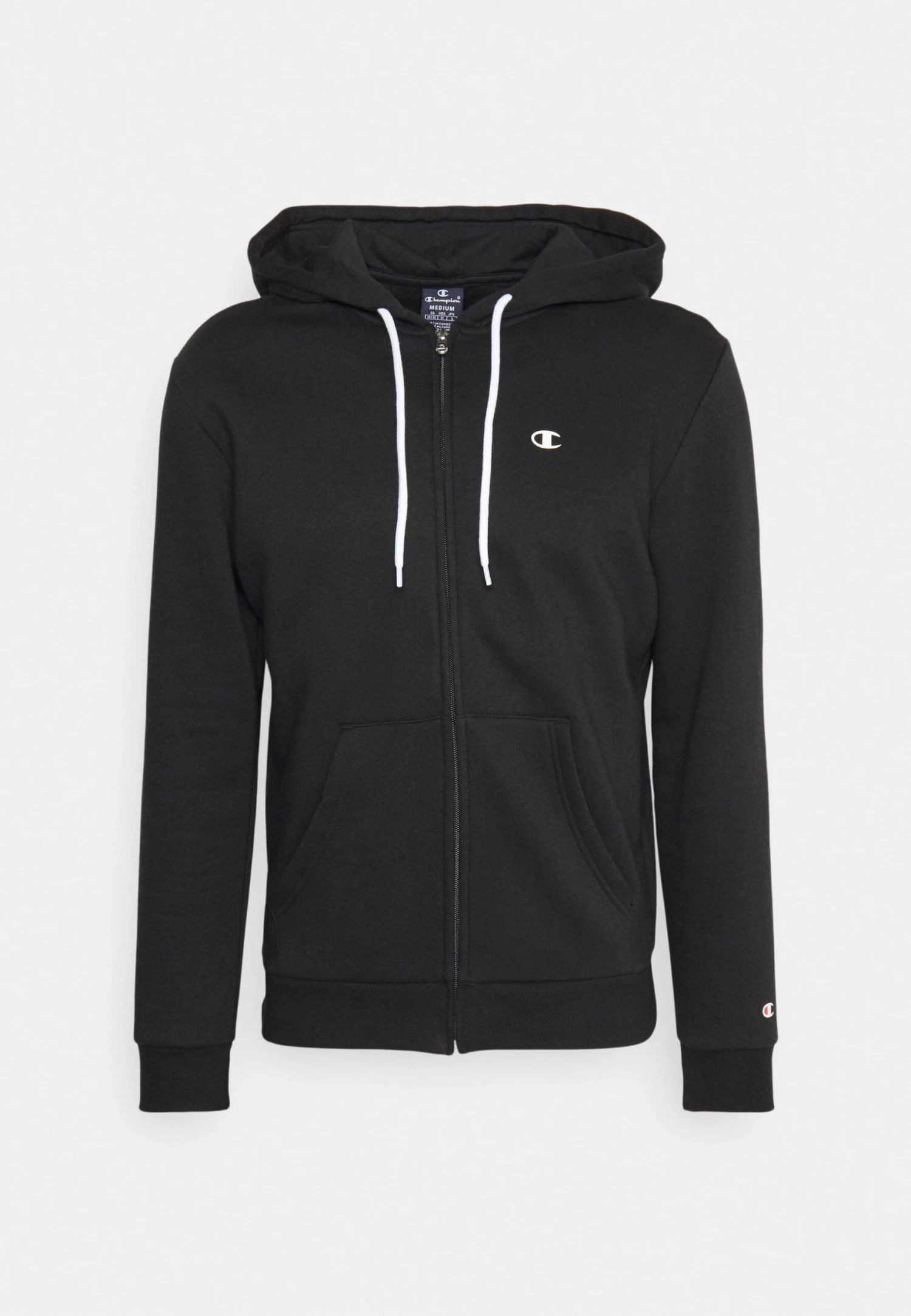 Champion Basic Hooded Full Zip - Sweater Met Rits - Black 4 Champion Basic Hooded Full Zip - Sweater Met Rits - Black - Afbeelding 4