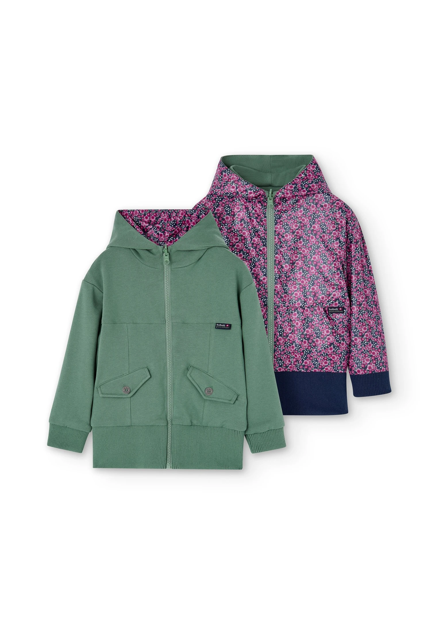 BOBOLI Reversible- Parka - Olive 2 BOBOLI Reversible- Parka - Olive - Afbeelding 2