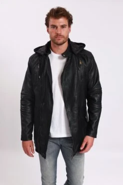 LE TEMPS DES CERISES Leopold - Halflange Jas - Black Enzyme -Modex Winkel 7a43de69ba354c6eb71138107044b128