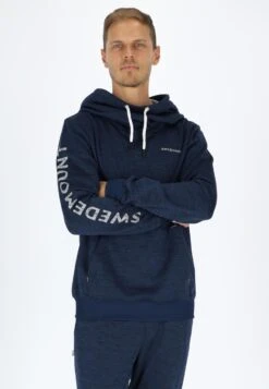 Training Logo - Hoodie - Navy Melange Lt Grey Melange