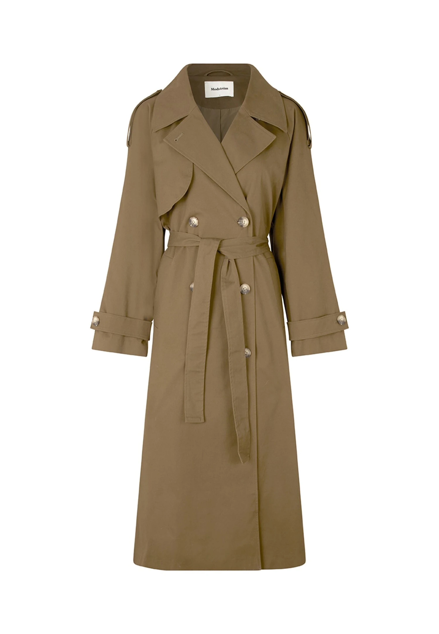 Modström Broda Solid Coat - Trenchcoat - Dark Forest 5 Modström Broda Solid Coat - Trenchcoat - Dark Forest - Afbeelding 5