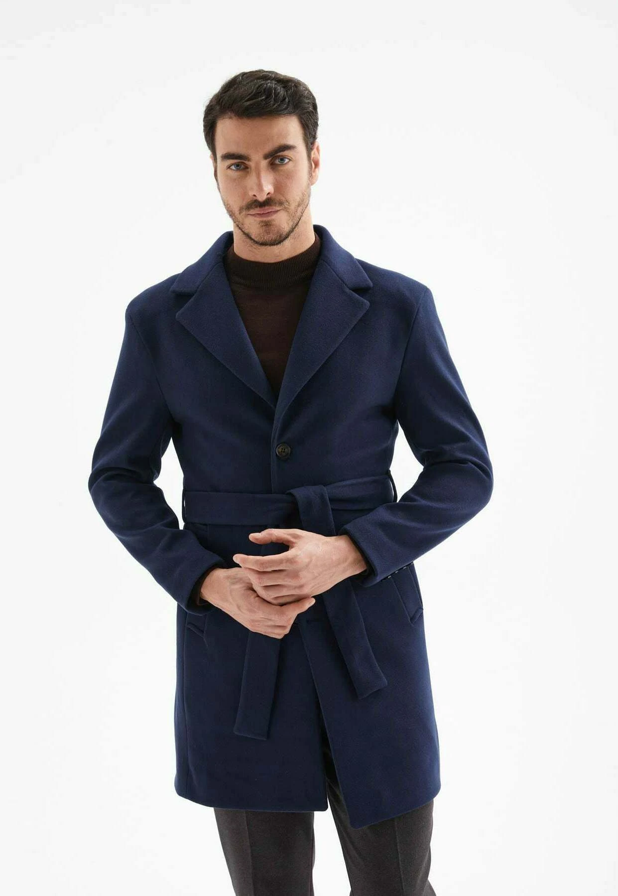 Halflange Jas - Navy Blue 1 Halflange Jas - Navy Blue