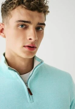 Next Premium Zip Neck- Trui - Mint Green -Modex Winkel 7dc9f40c3165499ab1dced61079a9371