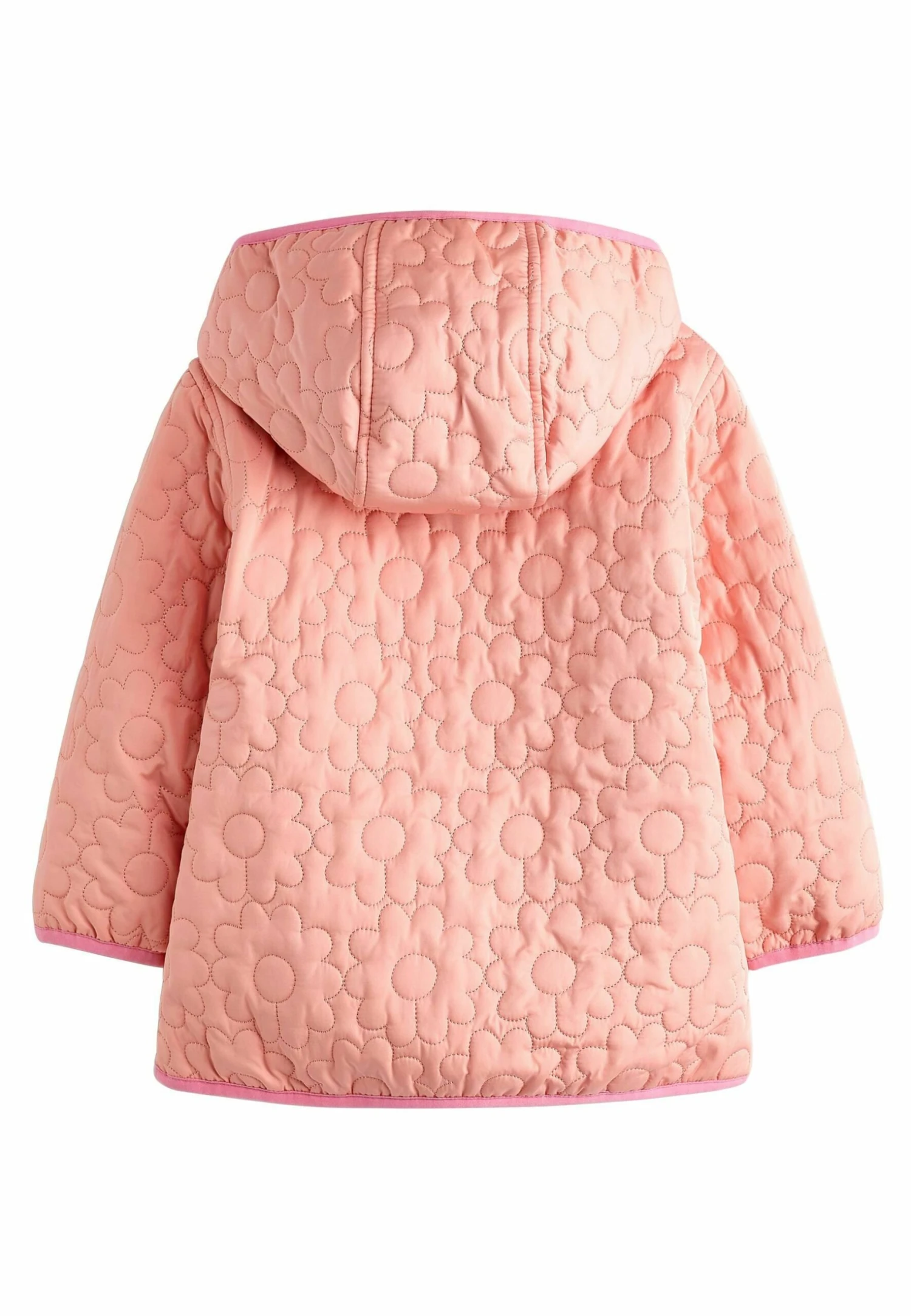 Next Floral Quilted Hooded Standard - Winterjas - Coral Pink 6 Next Floral Quilted Hooded Standard - Winterjas - Coral Pink - Afbeelding 6
