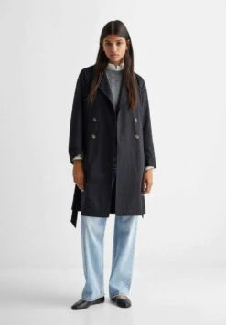 Mango Kids Trenchcoat - Czarny