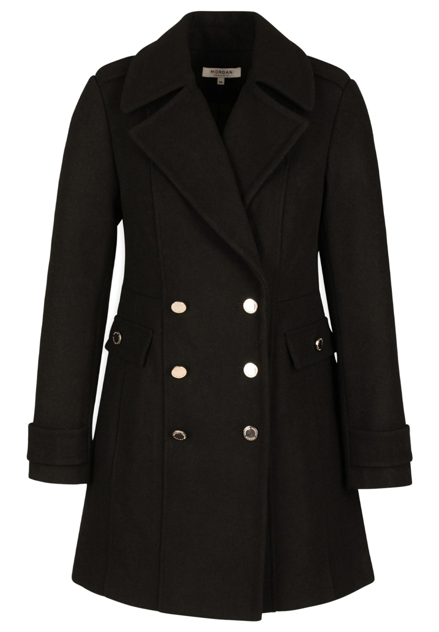 MORGAN Halflange Jas - Black 5 MORGAN Halflange Jas - Black - Afbeelding 5