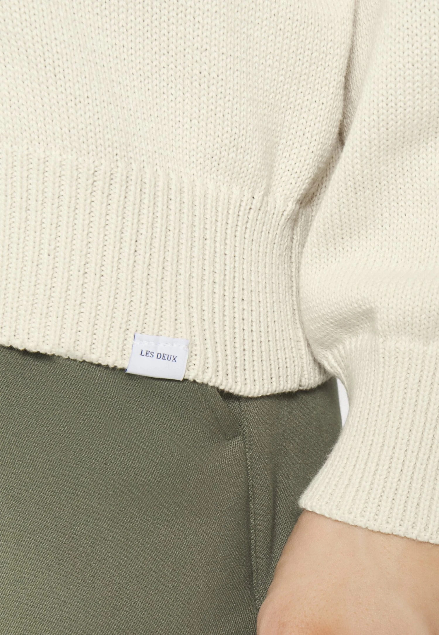 Les Deux Forrest Varsity Cardigan - Vest - Ivory 4 Les Deux Forrest Varsity Cardigan - Vest - Ivory - Afbeelding 4