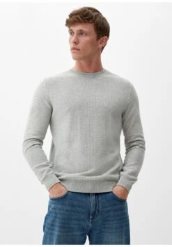 S.Oliver Mit Two Tone Muster - Trui - Graphit