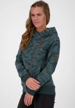 Snakecharmer - Sweater Met Rits - Dark Forest Melange