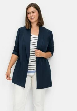 Sheego Halflange Jas - Nachtblau