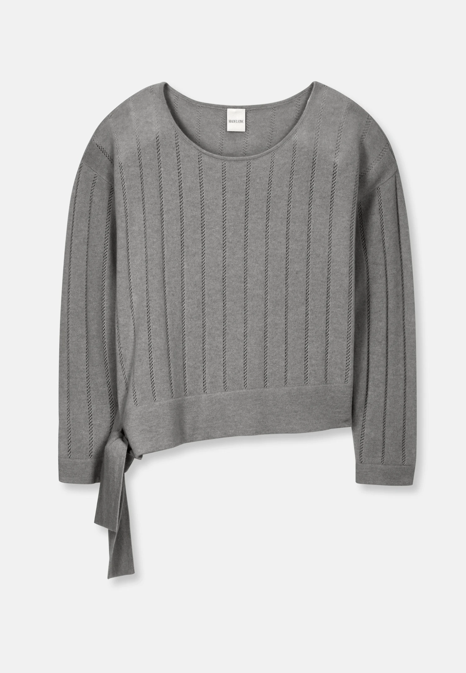 Ajour - Trui - Grau Melange 6 Ajour - Trui - Grau Melange - Afbeelding 6