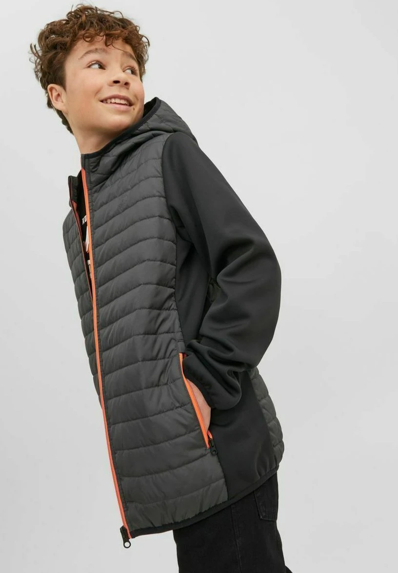 Jack & Jones Junior Quilted Noos- Winterjas - Asphalt 6 Jack & Jones Junior Quilted Noos- Winterjas - Asphalt - Afbeelding 6