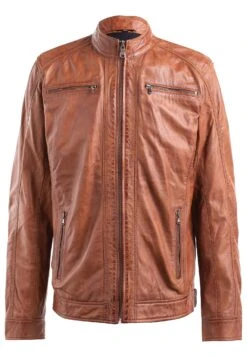 Manuel - Leren Jas - Cognac Braun