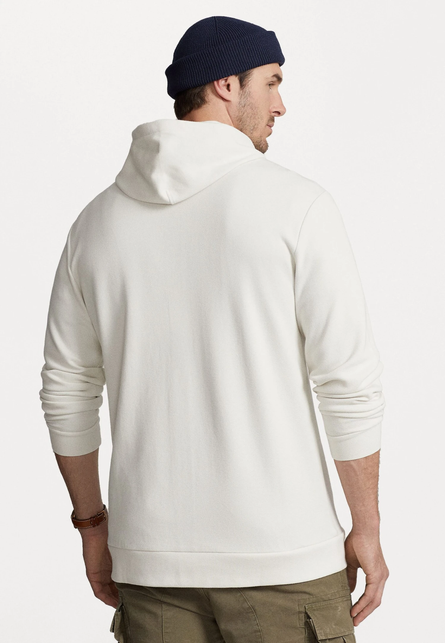 Hood Long Sleeve Full Zip - Sweater Met Rits - Antique Cream 3 Hood Long Sleeve Full Zip - Sweater Met Rits - Antique Cream - Afbeelding 3