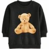 Next Character Crew Neck Standard - Sweater - Black Photographic Bear