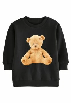 Next Character Crew Neck Standard - Sweater - Black Photographic Bear