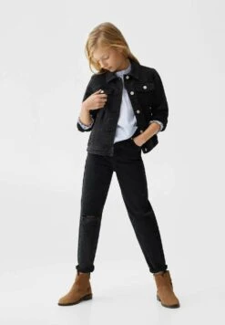 Mango Kids Allegra - Spijkerjas - Black Denim