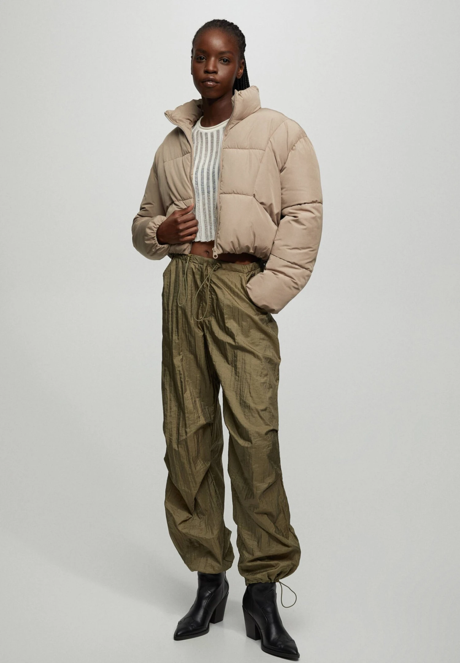 PULL & BEAR Puffer - Winterjas - Camel 2 PULL & BEAR Puffer - Winterjas - Camel - Afbeelding 2