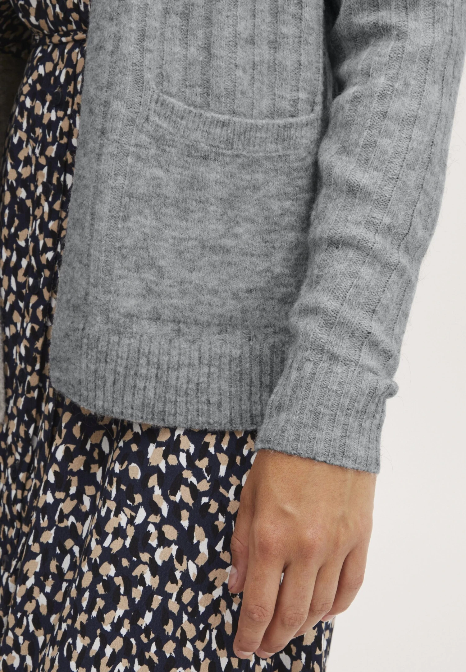 ICHI Ihkamara- Vest - Grey Melange 5 ICHI Ihkamara- Vest - Grey Melange - Afbeelding 5