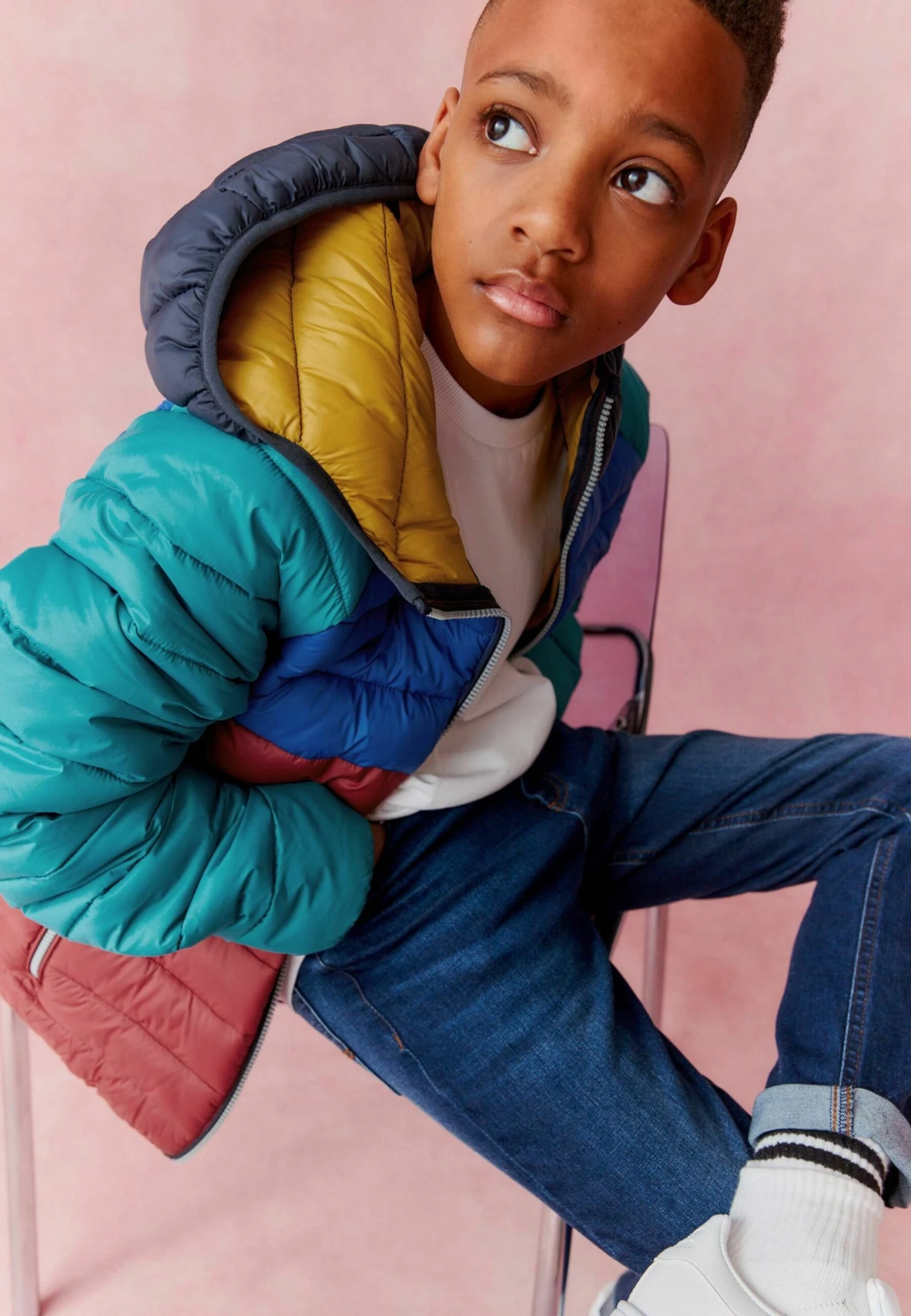 Next Shower Resistant - Winterjas - Red Blue 2 Next Shower Resistant - Winterjas - Red Blue - Afbeelding 2