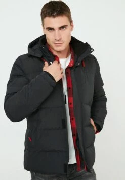 Slim Fit - Winterjas - Black -Modex Winkel 901ebb2201204f209a5b342c5ae8f7ad