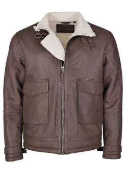 Leren Jas - Brown -Modex Winkel 90b49e6b84944ace8689bc236e268ad4