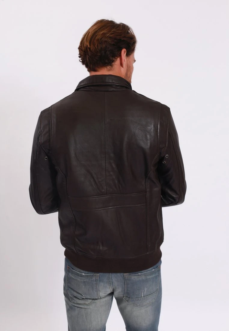 Lee Cooper Bernard - Leren Jas - Brown 3 Lee Cooper Bernard - Leren Jas - Brown - Afbeelding 3