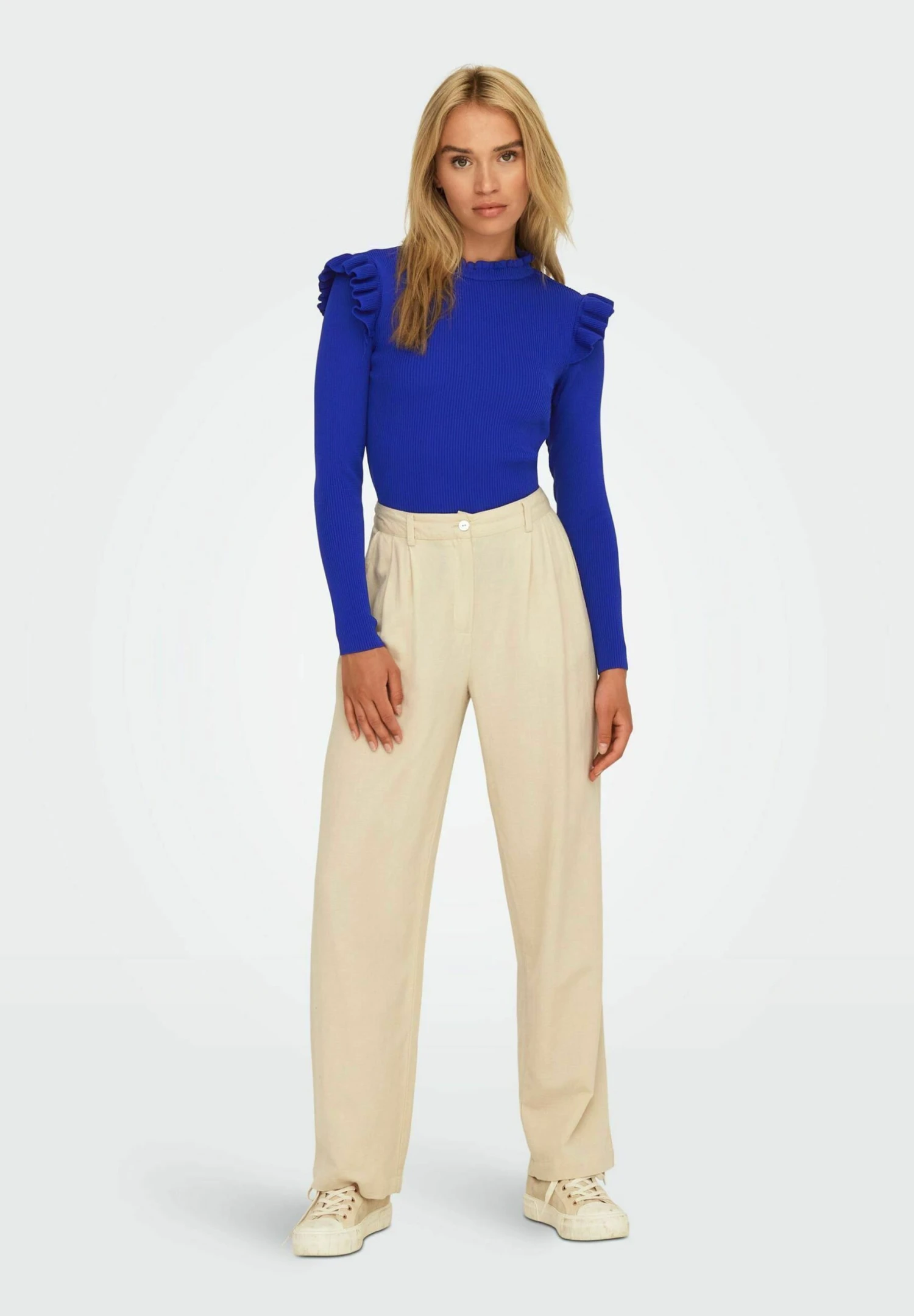 ONLY Mit Langen Ärmeln Gerüschter - Trui - Surf The Web 2 ONLY Mit Langen Ärmeln Gerüschter - Trui - Surf The Web - Afbeelding 2