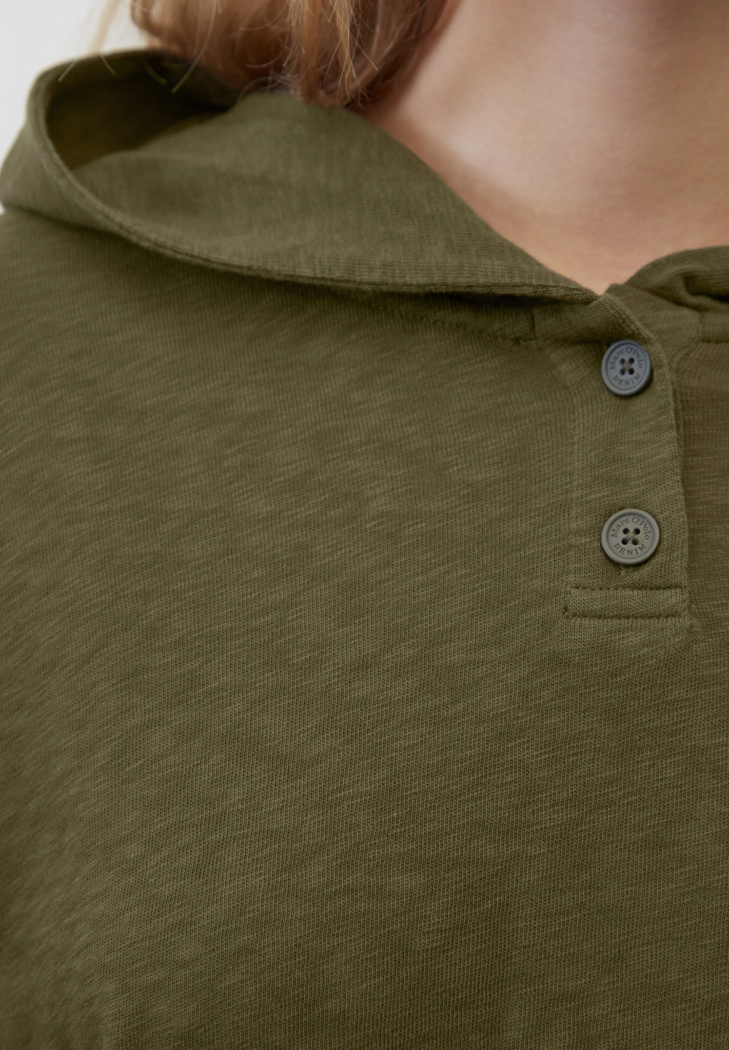 Marc O'Polo DENIM Wide Cropped- Hoodie - Dakota Shadow 3 Marc O'Polo DENIM Wide Cropped- Hoodie - Dakota Shadow - Afbeelding 3