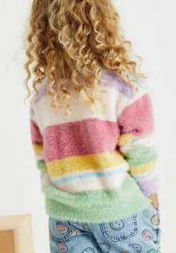 Next Fluffy Stripe Standard - Vest - Pink -Modex Winkel 926443044a7d40959d49b1880d1a1204