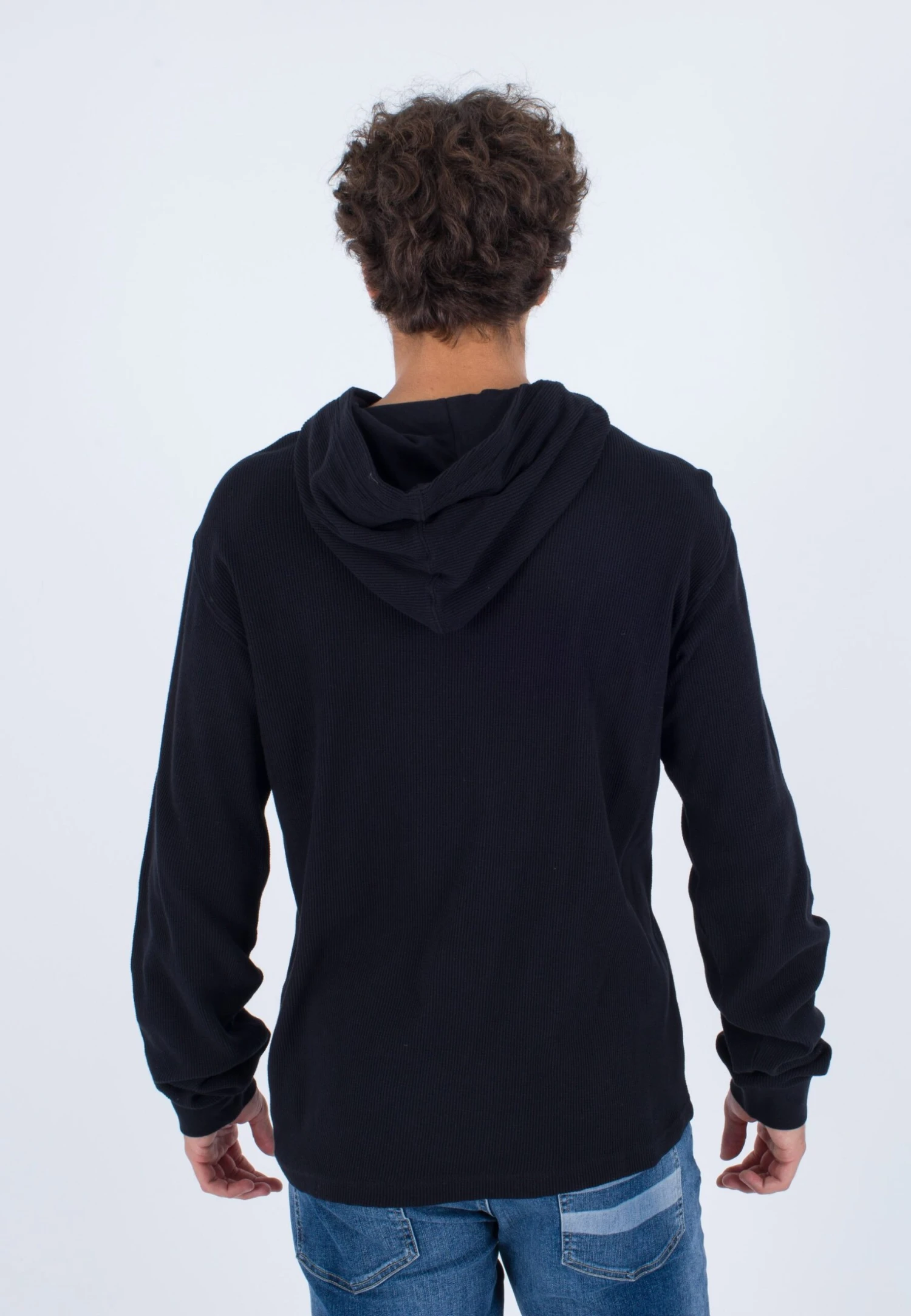 HURLEY Waffle - Hoodie - Black 3 HURLEY Waffle - Hoodie - Black - Afbeelding 3