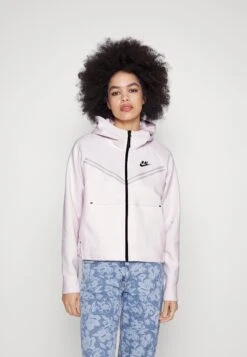 Nike Sportswear Tech Fleece Hoodie - Sweater Met Rits - Pink/Black