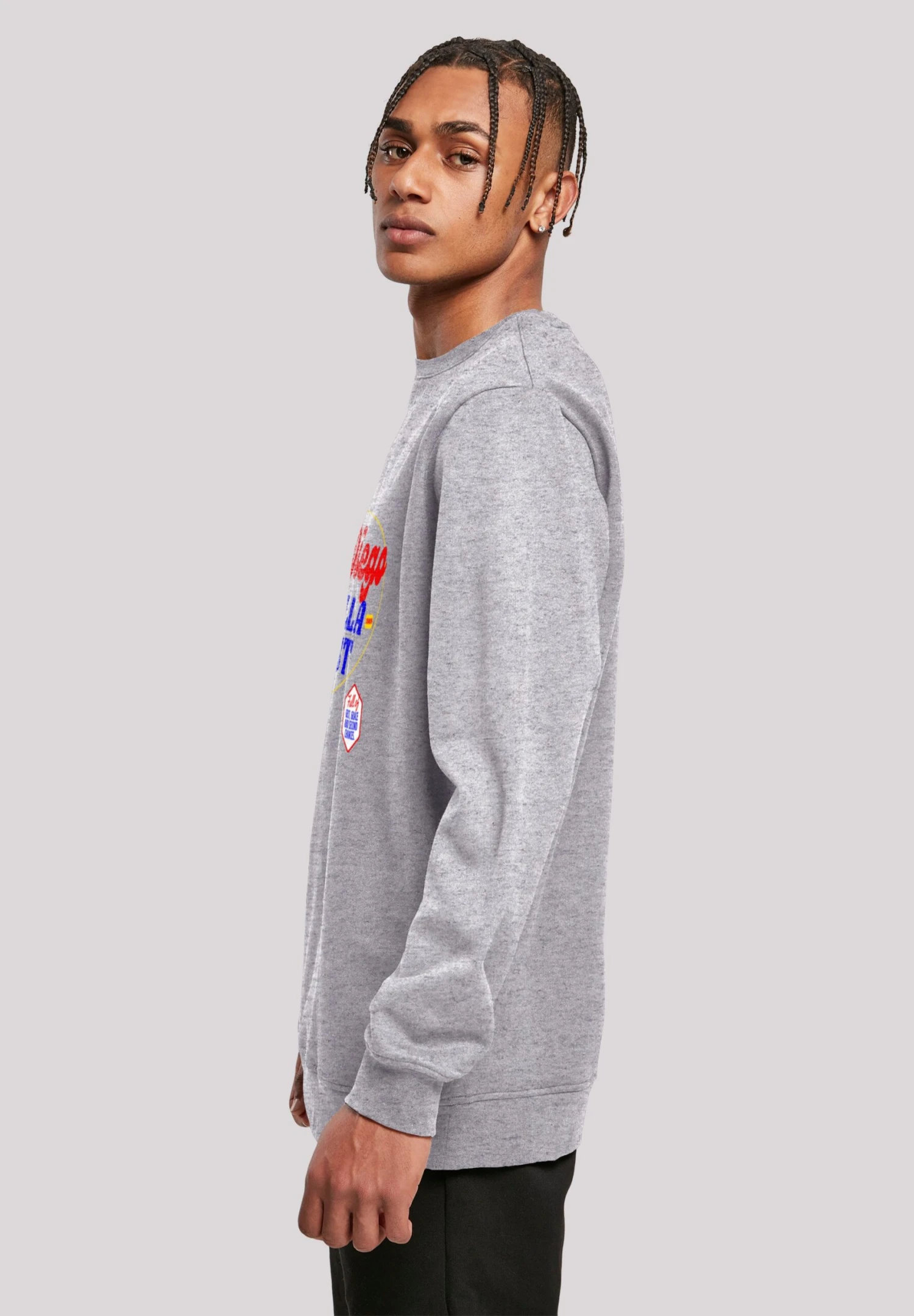 F4NT4STIC San Diego Crew - Sweater - Heather Grey 4 F4NT4STIC San Diego Crew - Sweater - Heather Grey - Afbeelding 4