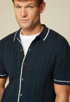 Next Geo Button-Through Standard - Vest - Navy Texture -Modex Winkel 972a0a60da174a6baef1bb9c91ae9676